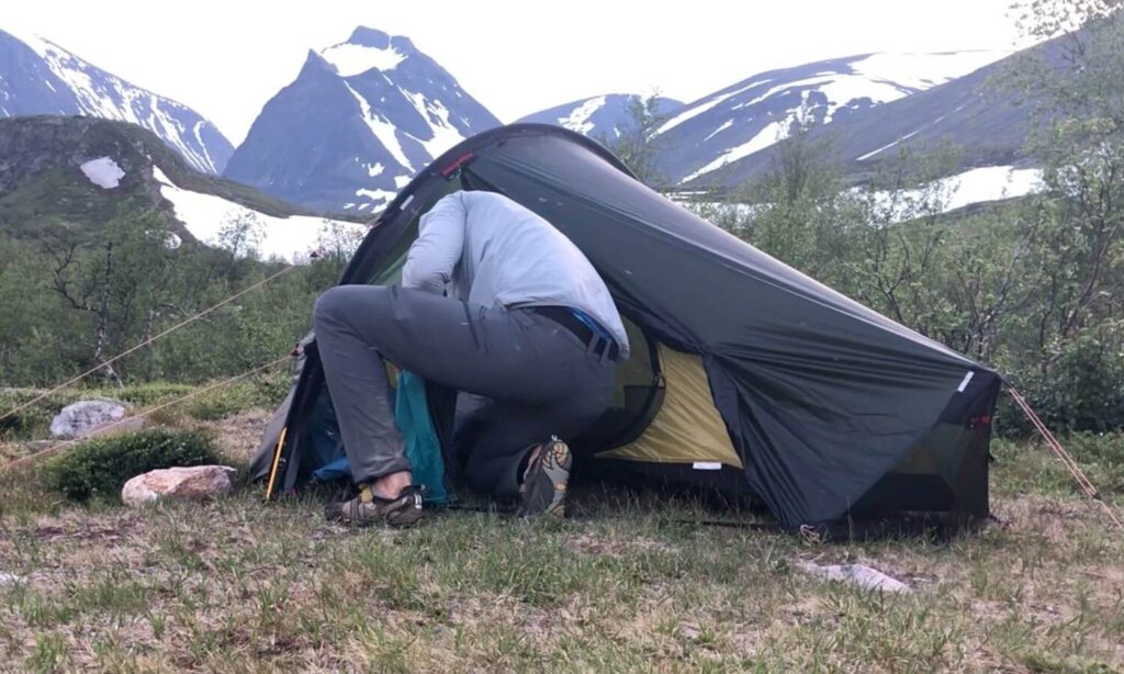 Lätt tält för vandring